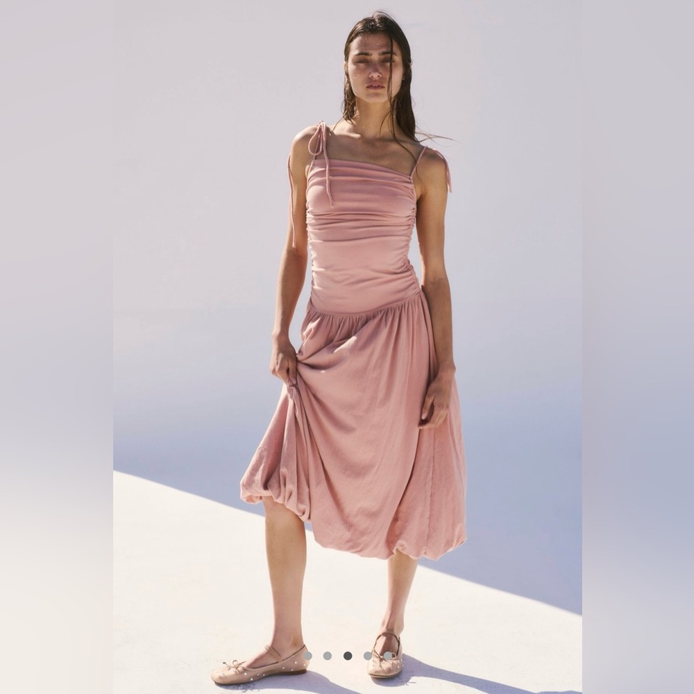 Free People Liza Drop-Waist Midi Dress - Picture 4 of 10